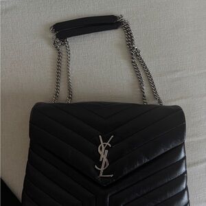 Yves Saint Laurent Black Quilted Leather Shoulder Bag